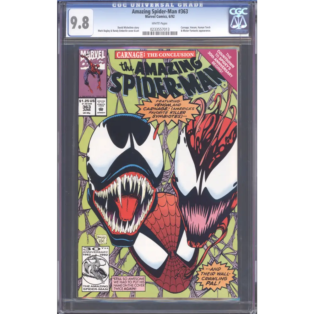 Amazing Spider-Man 363 / White Pages / Mark Bagley Art