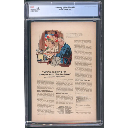 Amazing Spider-Man #50 CGC 5.5 / 1st Kingpin (Wilson Fisk) / John Romita Art