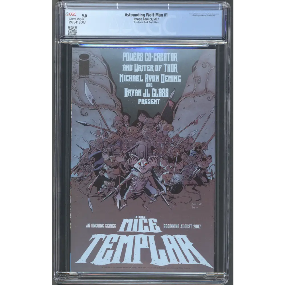 Astounding Wolf-Man #1 / CGC 9.0 / White Pages