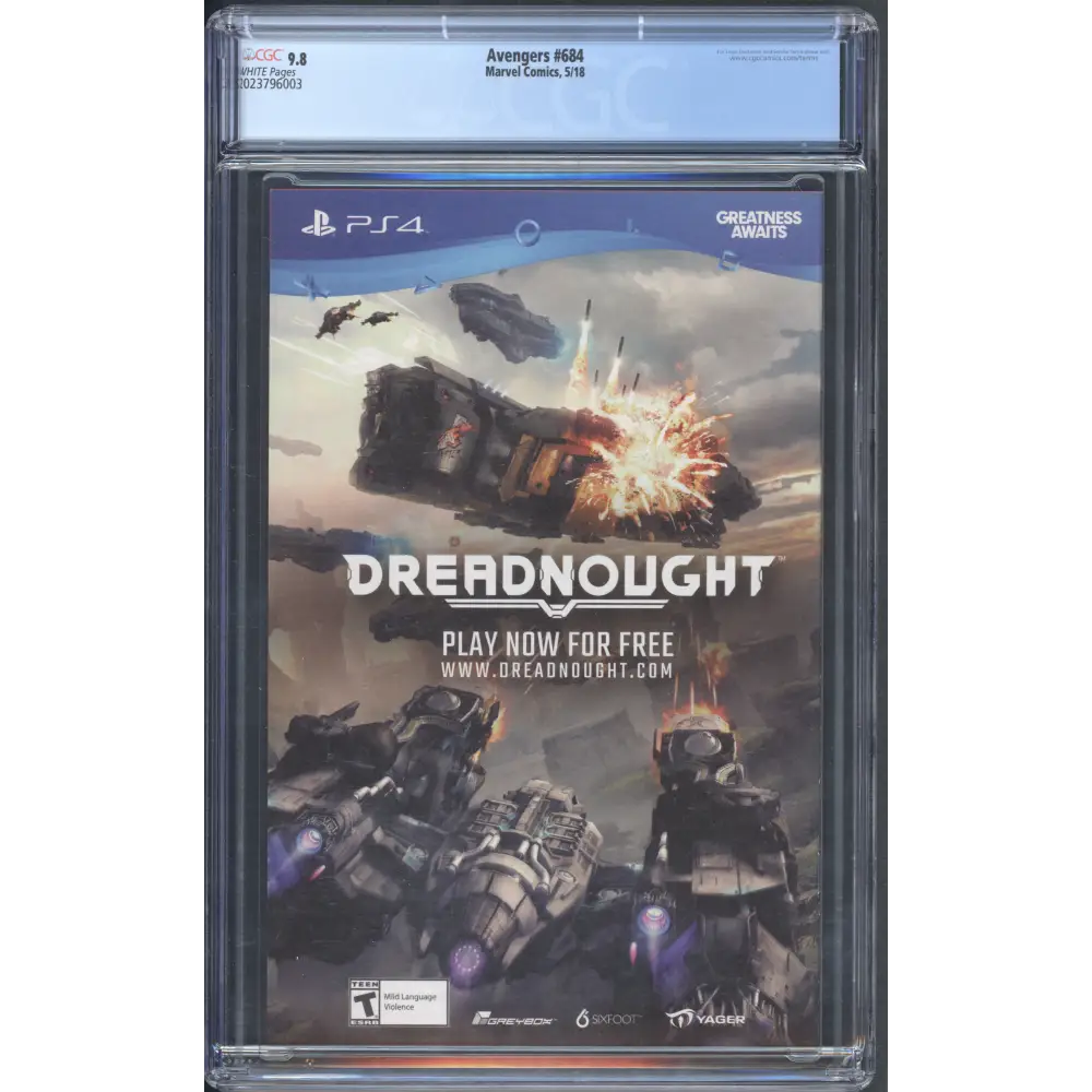 Avengers #684 CGC 9.8 / 1st Immortal Hulk / White Pages