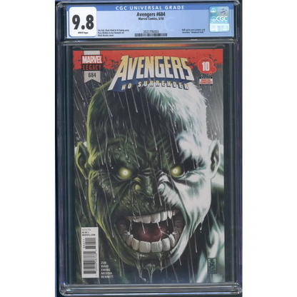Avengers #684 CGC 9.8 / 1st Immortal Hulk / White Pages