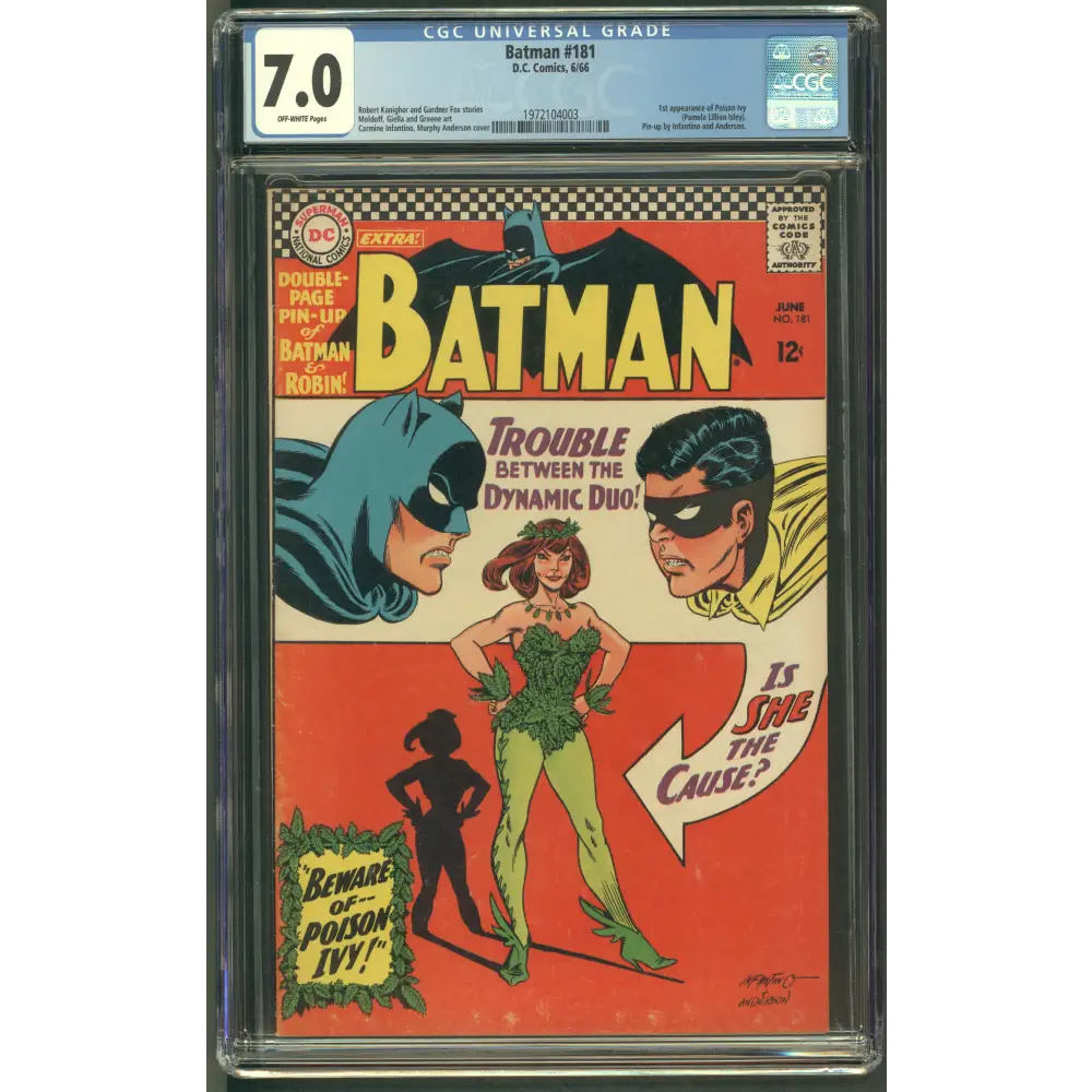 Batman #181 CGC 7.0 / First Poison Ivy / Silver Age Key