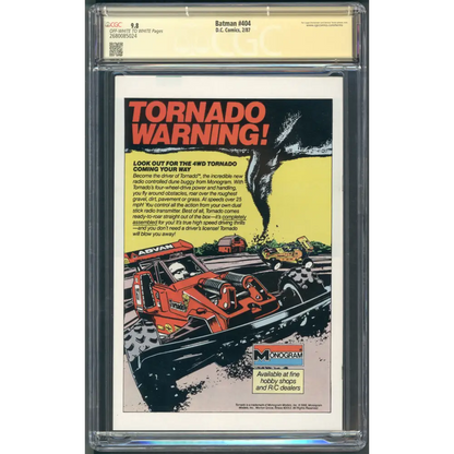 Batman #404 CGC 9.8 Signature Series - Frank Miller Verified