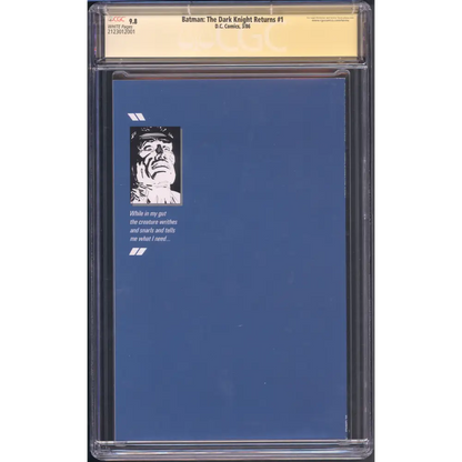 Batman: Dark Knight 1 CGC 9.8 / Frank Miller Signature Series / 1st Print