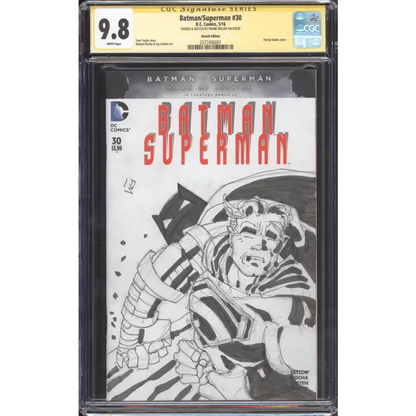 Batman/Superman #30 CGC 9.8 - Frank Miller Original Art 5/16