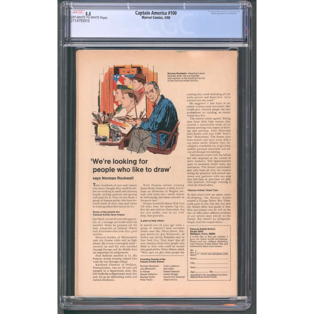Captain America #100 CGC 5.5