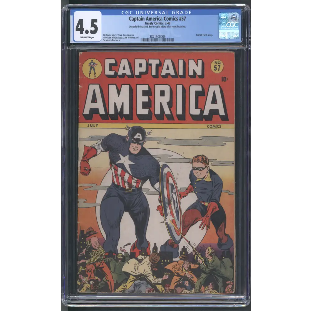 Captain America Comics #57 CGC 4.5
