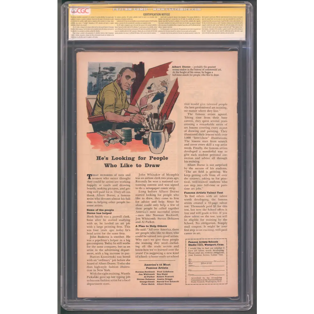 Daredevil #1 CGC 6.5 / Signature Series Stan Lee / First Daredevil