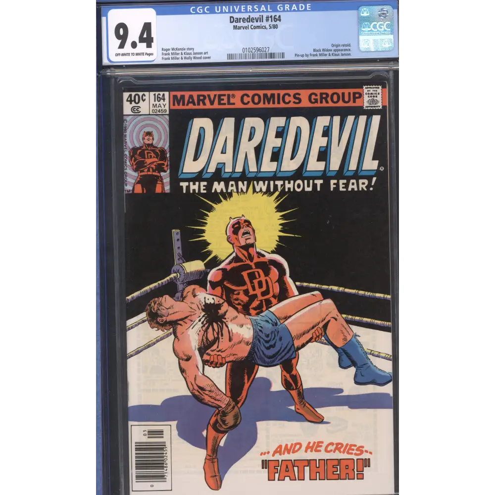 Daredevil #164 / CGC 9.4 / Frank Miller Art