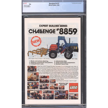 Daredevil #177 / CGC 9.6 / Frank Miller Art