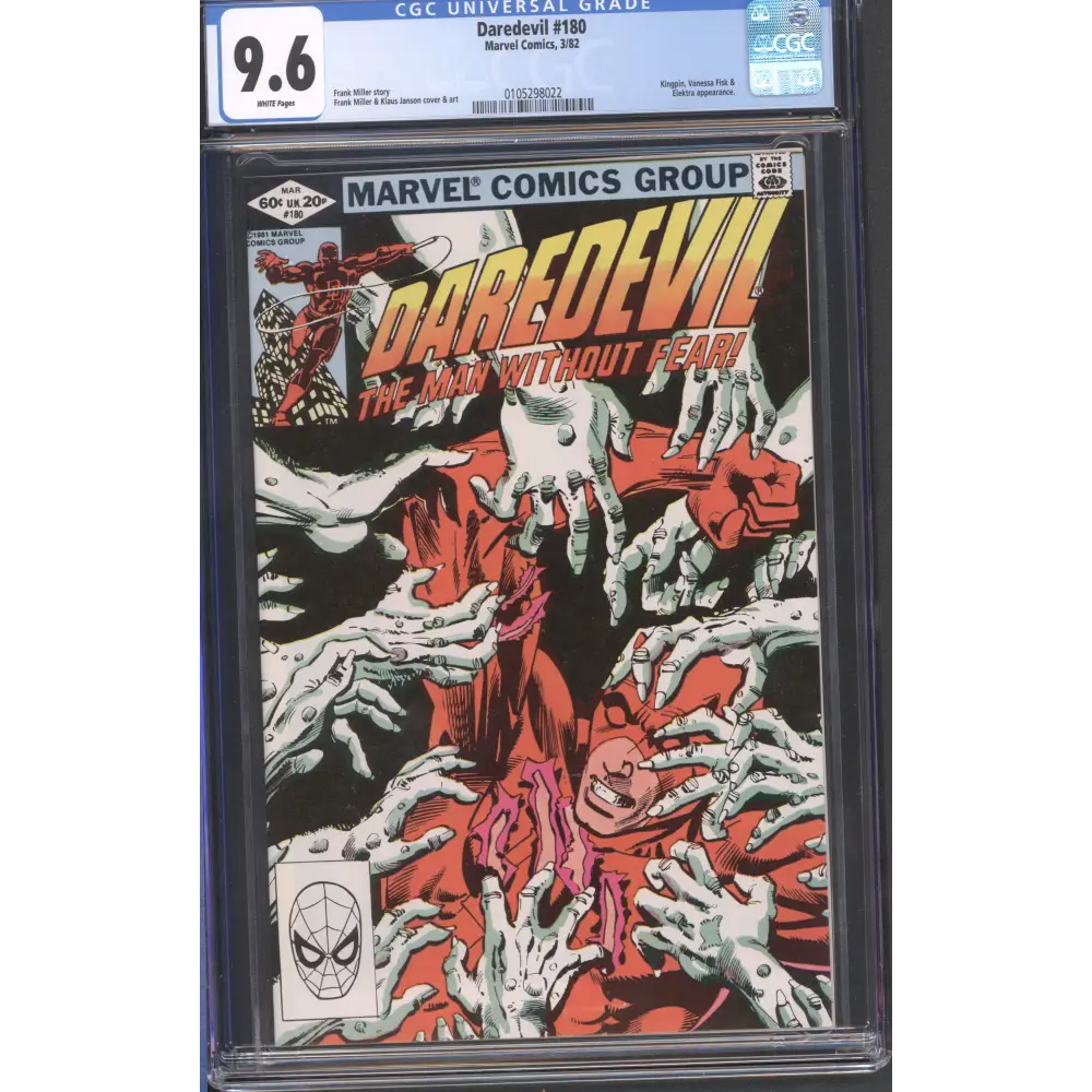 Daredevil #180 / CGC 9.6 / White Pages