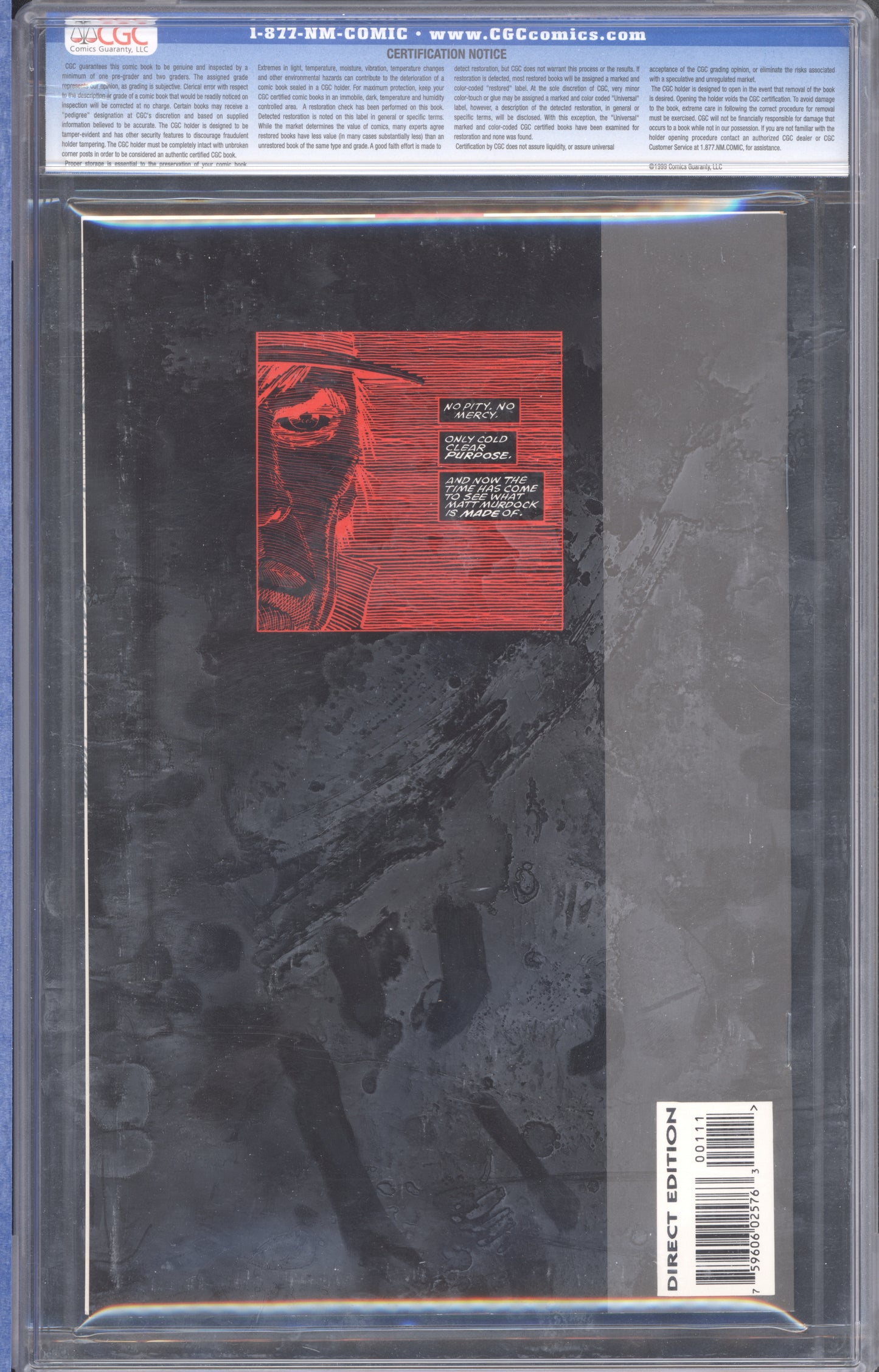 Daredevil: The Man Without Fear / CGC 9.8 / White Pages