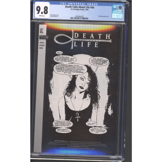 Deat Talk About Life #NN / CGC 9.8 / White Pages
