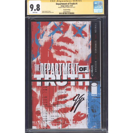 Department of Truth #1 / CGC 9.8 /SS: James Tynion / White Pages / First Print