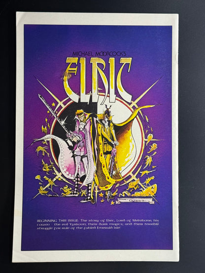 Elric #1 / Very Fine / Pacific Comics / 1983 - Back Cover