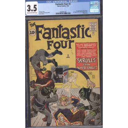 Fantastic Four #2 / CGC 3.5 / 1st Skrulls Appearance