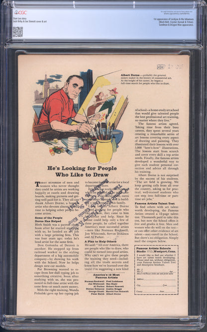 Fantastic Four #45 / CGC 8 / 1st appearance of Lockjaw & the Inhumans (Black Bolt, Crystal, Karnak & Triton); Sandman & Dragon Man appearance - Back Cover