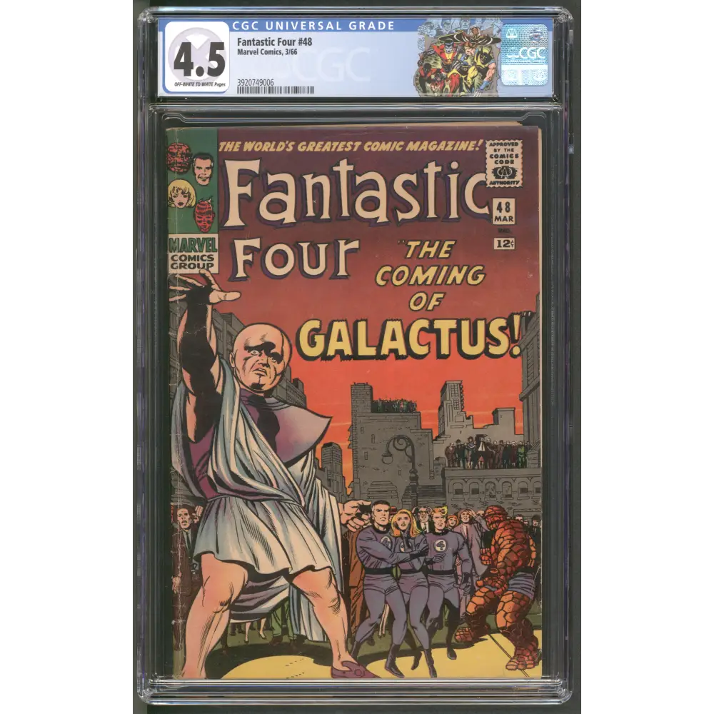 Fantastic Four #48 CGC 4.5 / Jack Kirby & Stan Lee / OW Pages