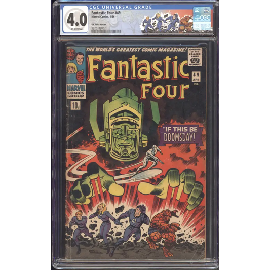 Fantastic Four #49 / CGC 4 / 1st full appearance of Galactus. 2nd appearance of the Silver Surfer. 1st Silver Surfer and Galactus cover. - Front Cover