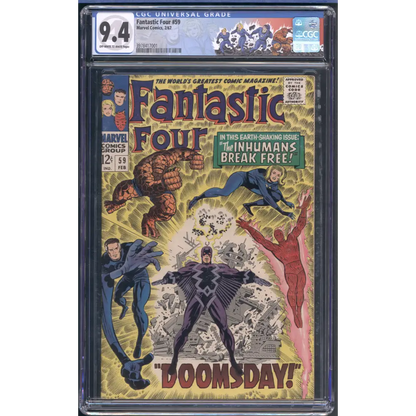Fantastic Four #59 / CGC 9.4 / Near Mint Copy