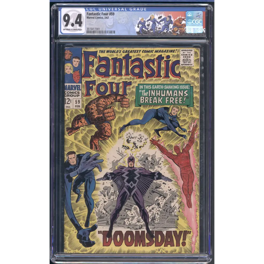 Fantastic Four #59 / CGC 9.4 / Near Mint Copy