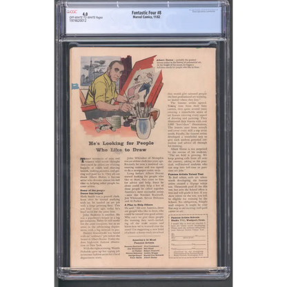 Fantastic Four #8 CGC 4.0