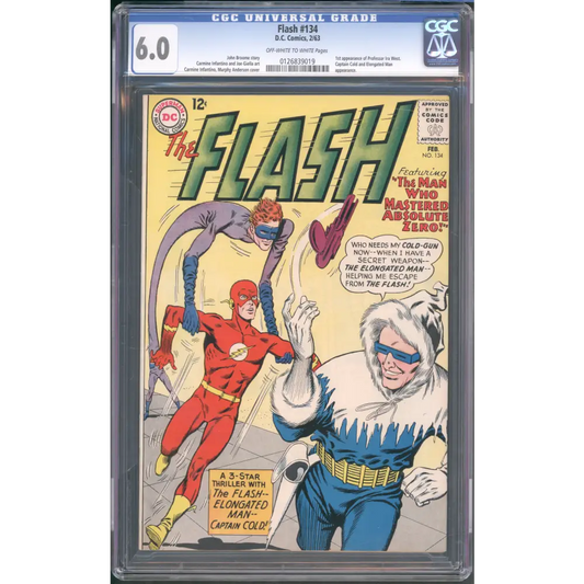 Flash #134 CGC 6.0 / 1st Appearance of Ira West and Captain Cold
