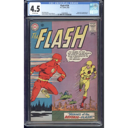 Flash #139 / CGC 4.5 / Origin and 1st appearance of Professor Zoom (Reverse-Flash). - Front Cover