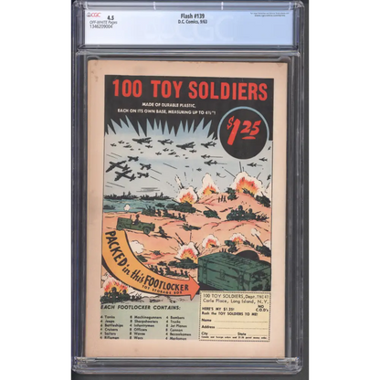 Flash #139 / CGC 4.5 / Origin and 1st appearance of Professor Zoom (Reverse-Flash). - Back Cover