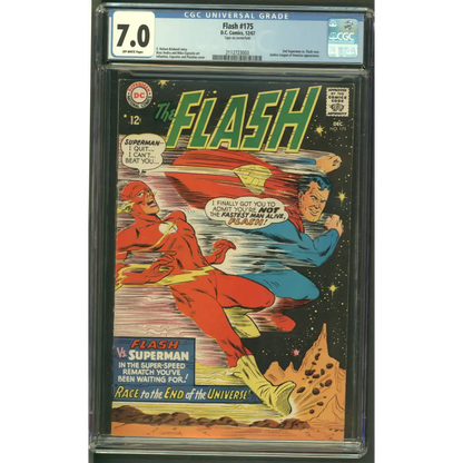 Flash #175 CGC 7.0 / Iconic Flash vs. Superman Cover