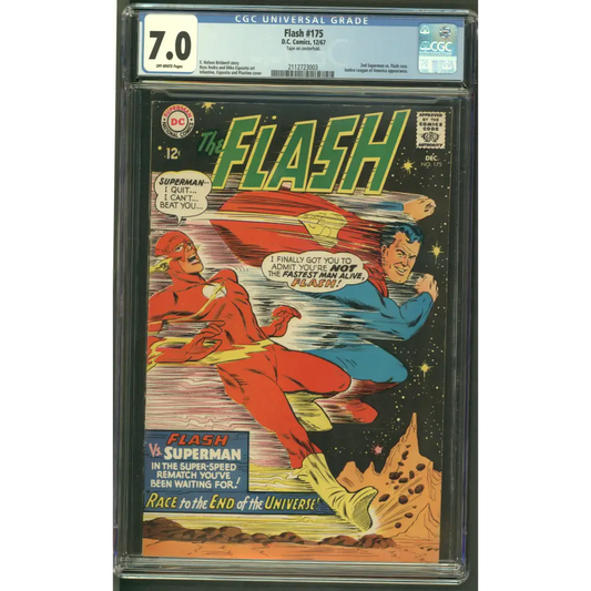 Flash #175 CGC 7.0 / Iconic Flash vs. Superman Cover