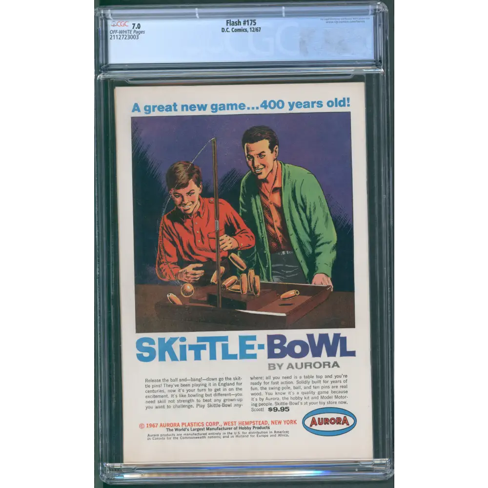 Flash #175 CGC 7.0 / Iconic Flash vs. Superman Cover