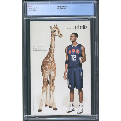 Flashpoint #1 / CGC 9.8 / White Pages / Geoff Johns Story