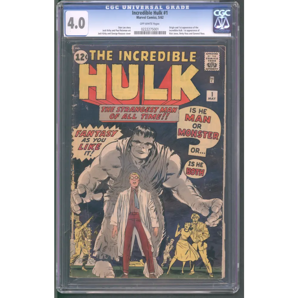 Incredible Hulk #1 CGC 4.0