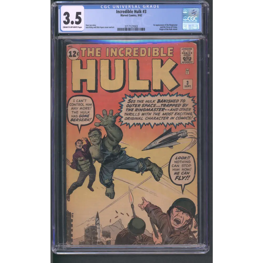 Incredible Hulk #3 CGC 3.5