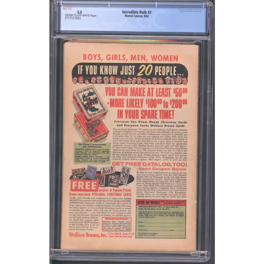 Incredible Hulk #3 CGC 3.5