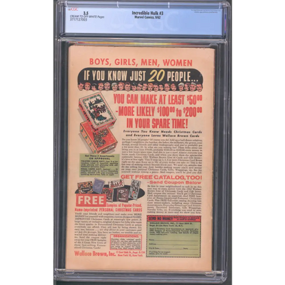 Incredible Hulk #3 CGC 3.5