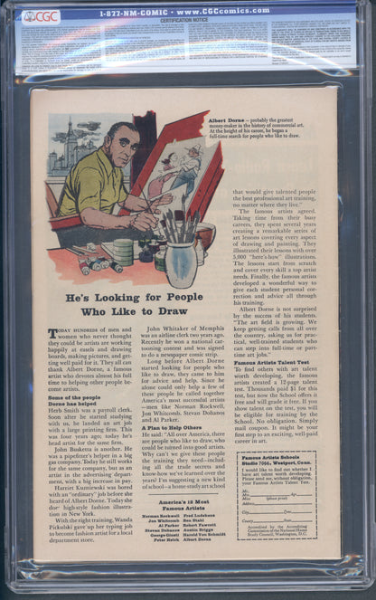 Journey Into Mystery #98 / CGC 8.5 / Origin and 1st appearance of the Human Cobra (Klaus Voorhees). - Back Cover