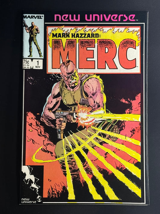 Mark Hazzard: Merc #1 / Very Fine / Marvel / 1986 - Front Cover