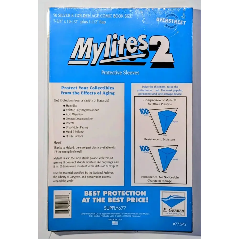 MyLites 2 & Full Back Backing Boards for Silver & Gold Age Comics