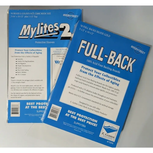 MyLites 2 & Full Back Backing Boards for Silver & Gold Age Comics
