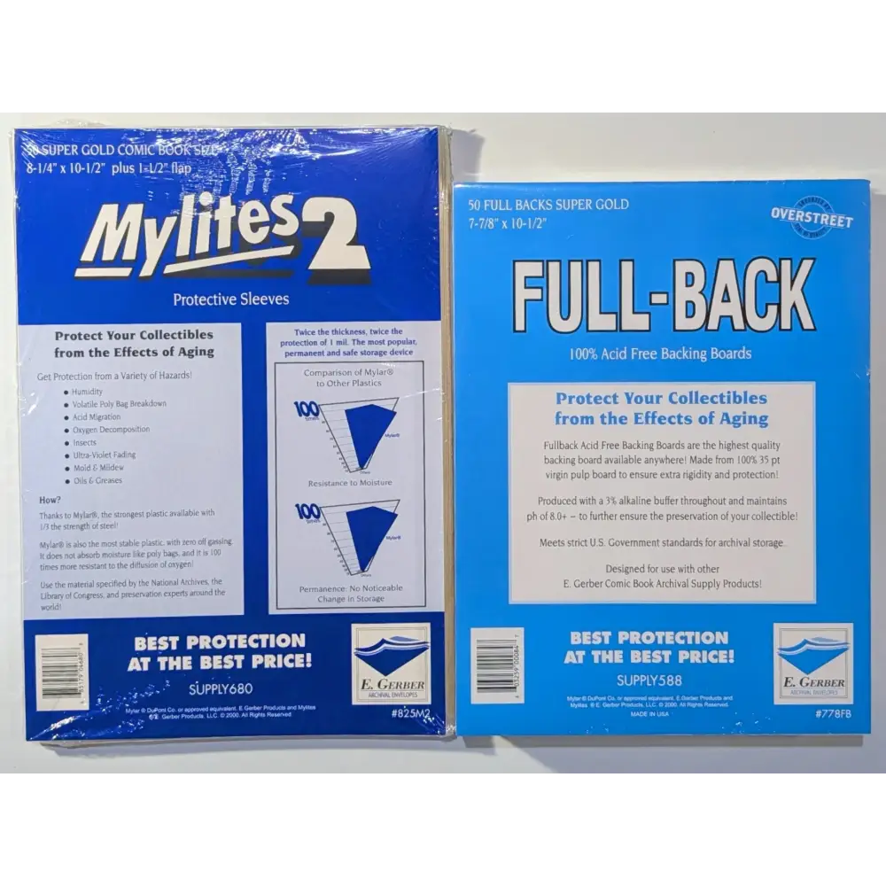 MyLites 2 & Full Back Backing Boards for Super Golden Age Comics