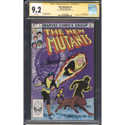 New Mutants #1 / CGC 9.2 / Chris Claremont Signature / White Pages