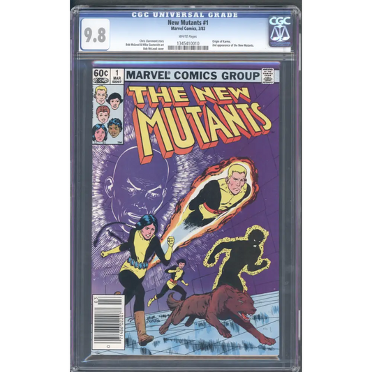 New Mutants #1 CGC 9.8 / Newsstand / White Pages