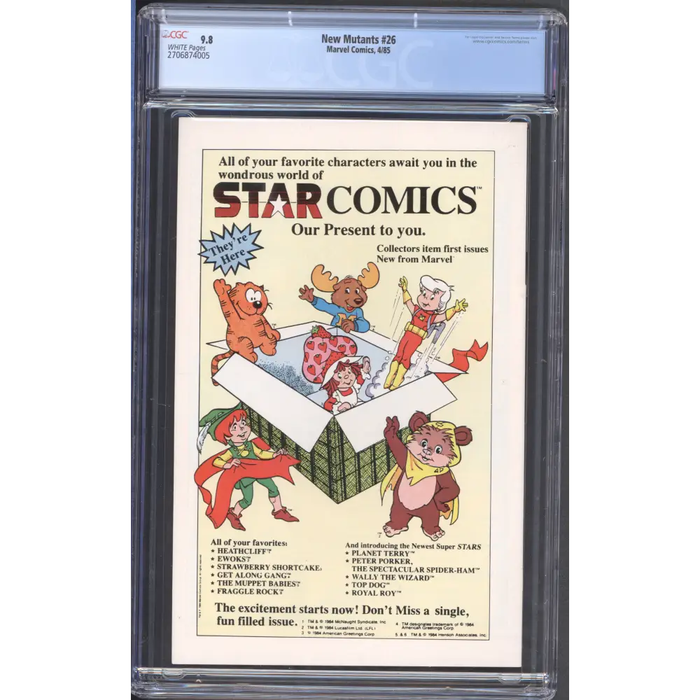 New Mutants #26 / CGC 9.8 / First Full Legion Appearance