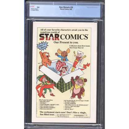 New Mutants #26 / CGC 9.8 / First Full Legion Appearance