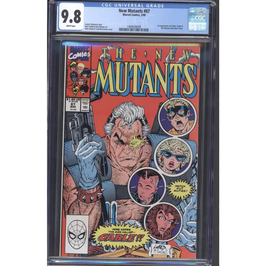New Mutants #87 / CGC 9.8 / First Cable / White Pages