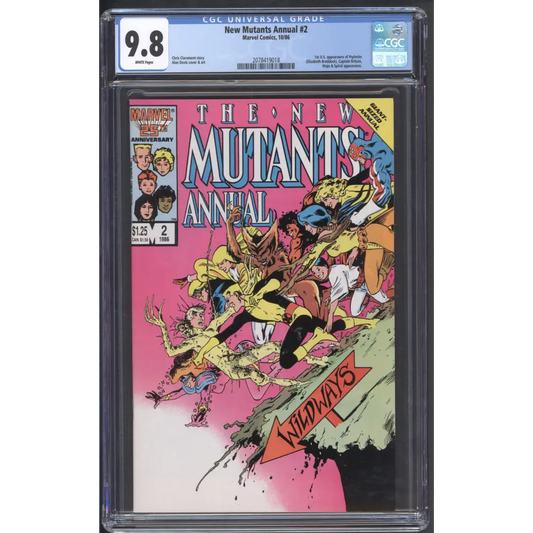 New Mutants Annual #2 / CGC 9.8 / 1st US Appearance of Psylocke / White Pages