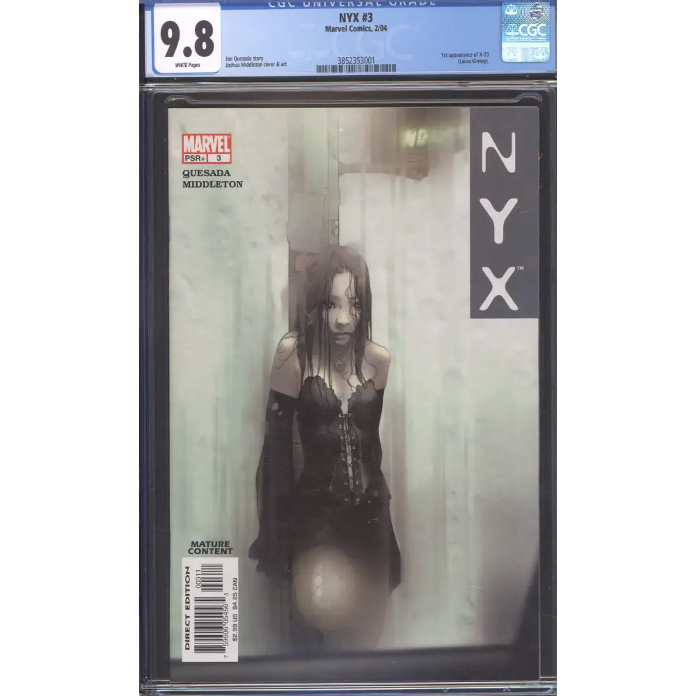 Nyx #3 / CGC 9.8 / 1st X23 (Laura Kinney) / White Pages