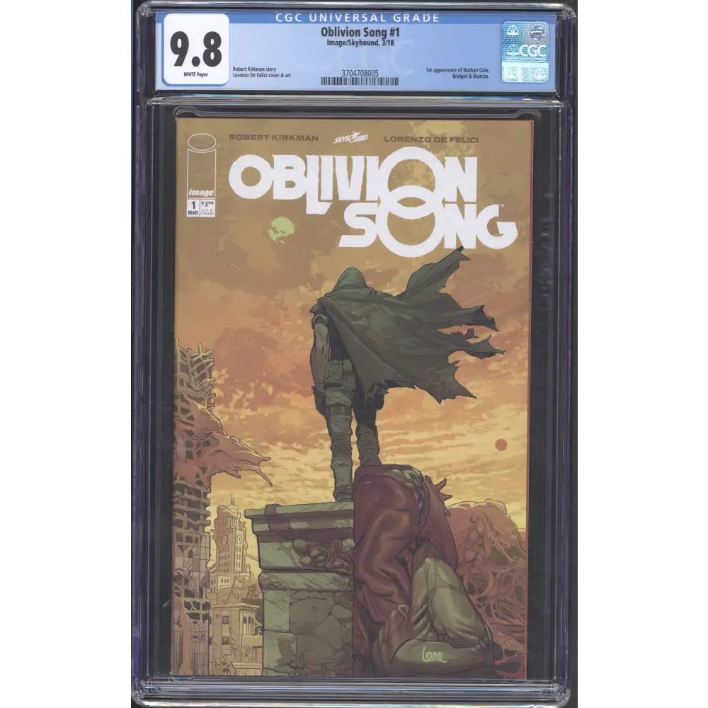 Oblivion Song #1 / CGC 9.8 / Robert Kirkman / 1st Print